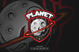 Planet Esport Logo Template