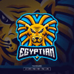 Tiger Egyptian Esport Logo Template