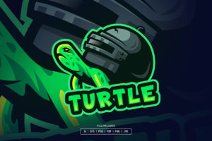 Turtle PUBG Esport Logo Template