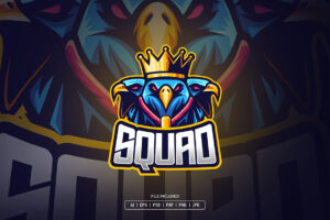 Bird King Esport Logo Template