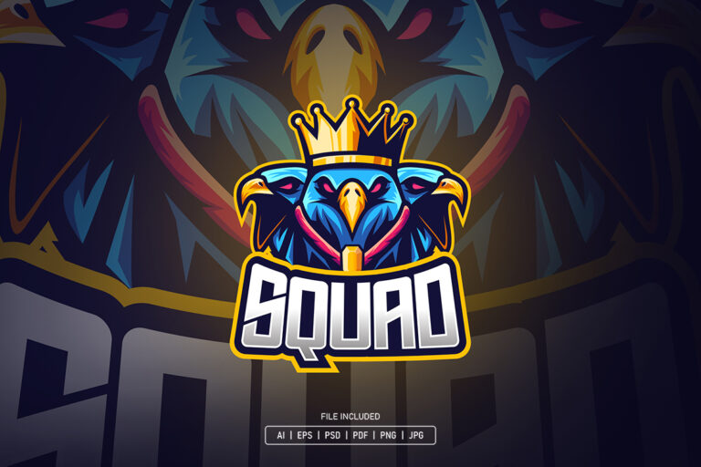 Bird King Esport Logo Template