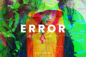 Error Glitch Effect for Photoshop