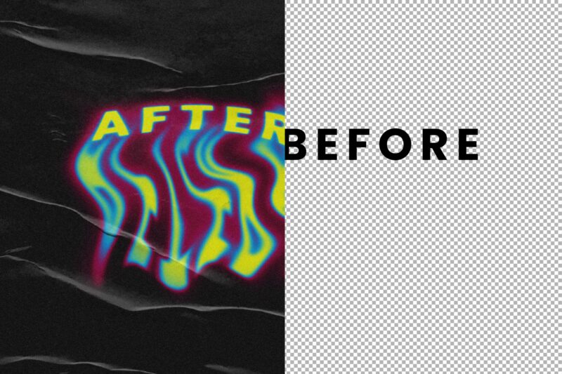 Retro Melt Text Effect