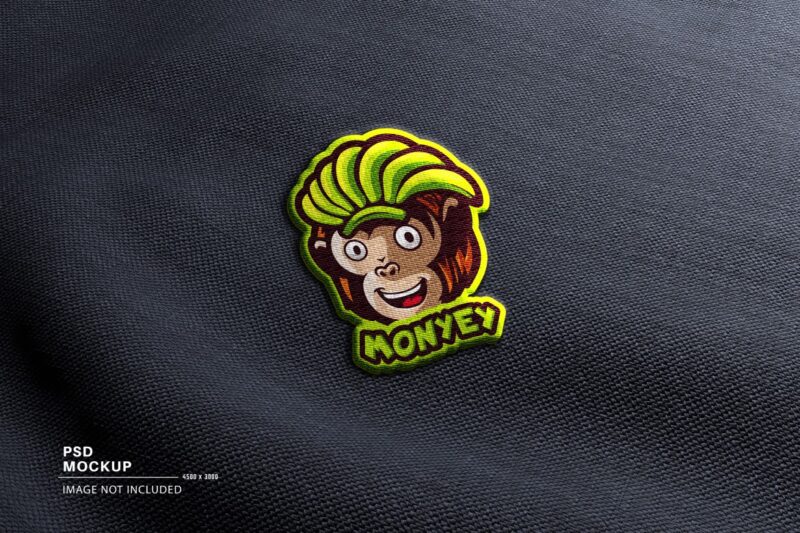 Embroidery Mascot Logo Mockup