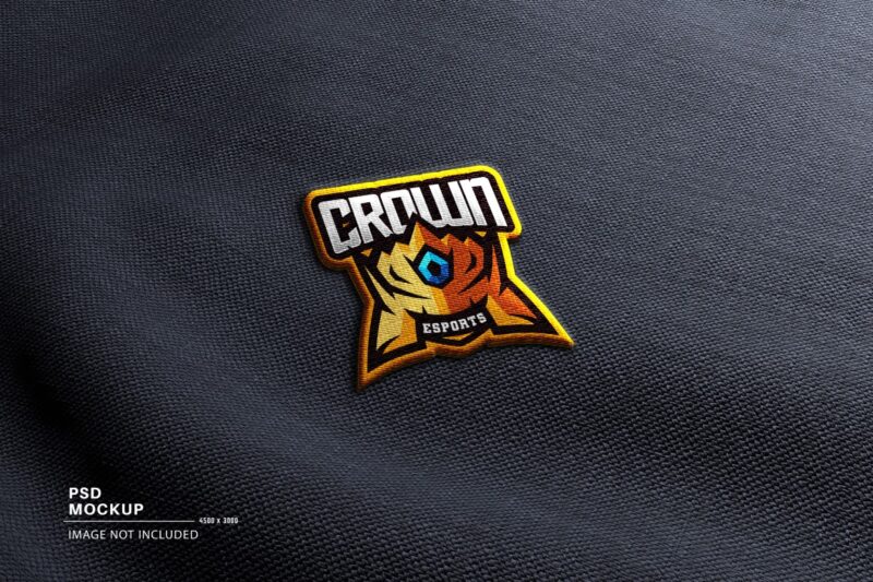 Embroidery Mascot Logo Mockup