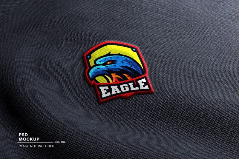 Embroidery Mascot Logo Mockup