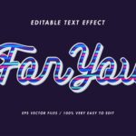 Colorful Lines Debossed Text Effect