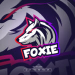 White Fox Esport Logo Template