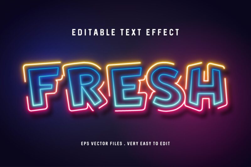 Fresh Neon Text Effect