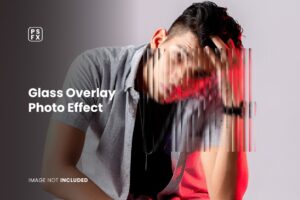 Textured Glass Photo Effect Overlay