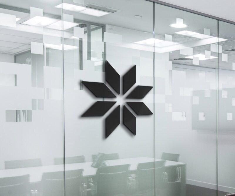 Logo on Office Wall Mockup