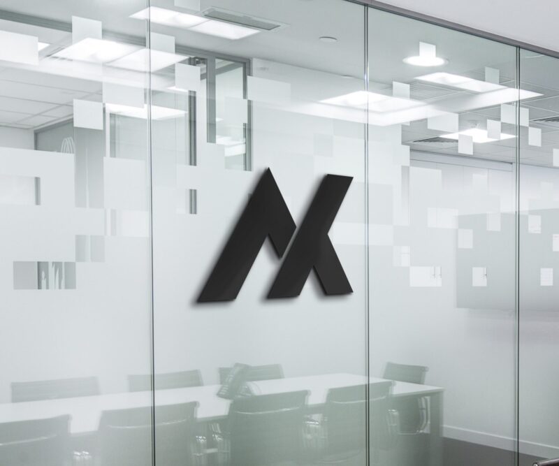 Logo on Office Wall Mockup