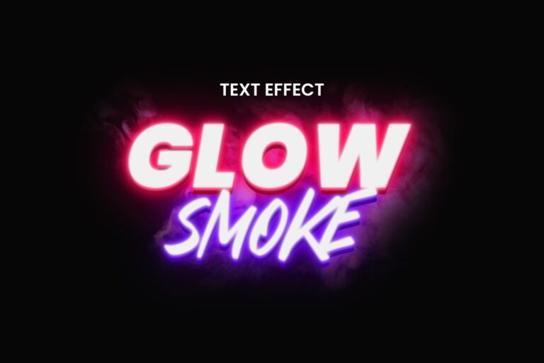 Glow Smoke Effect for Text and Logo
