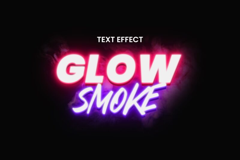 Glow Smoke Effect for Text and Logo