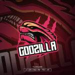 Godzilla Esport Logo Template