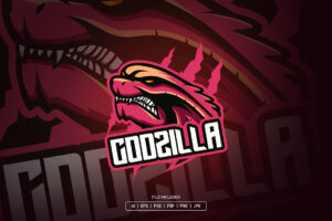 Godzilla Esport Logo Template