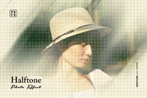 Halftone Photo Effect PSD