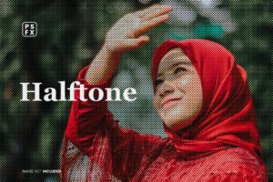 Halftone Photo Effect PSD