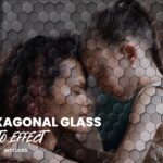 Hexagonal Glass Overlay Photo Effect