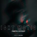 Light Motion Photo Effect with Anaglyph Color