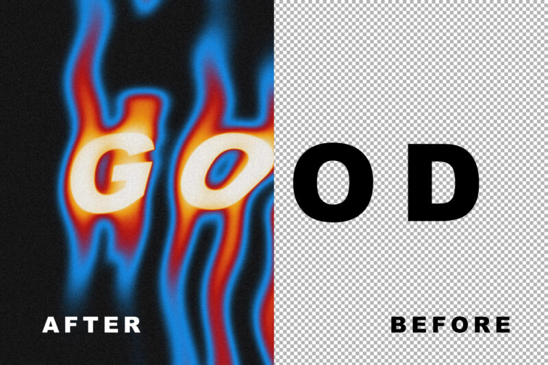 Melt Retro Text Effect