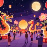 Grand Mid-Autumn Lantern Display in Public Square