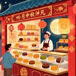 Traditional Mooncake Shop with Mid-Autumn Decor