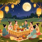 Outdoor Mid-Autumn Picnic with Lanterns & Mooncakes
