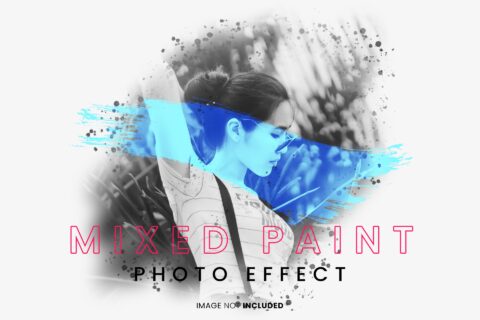 Mixed Paint Photo Effect