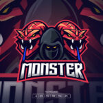 Monster Esport Logo Template