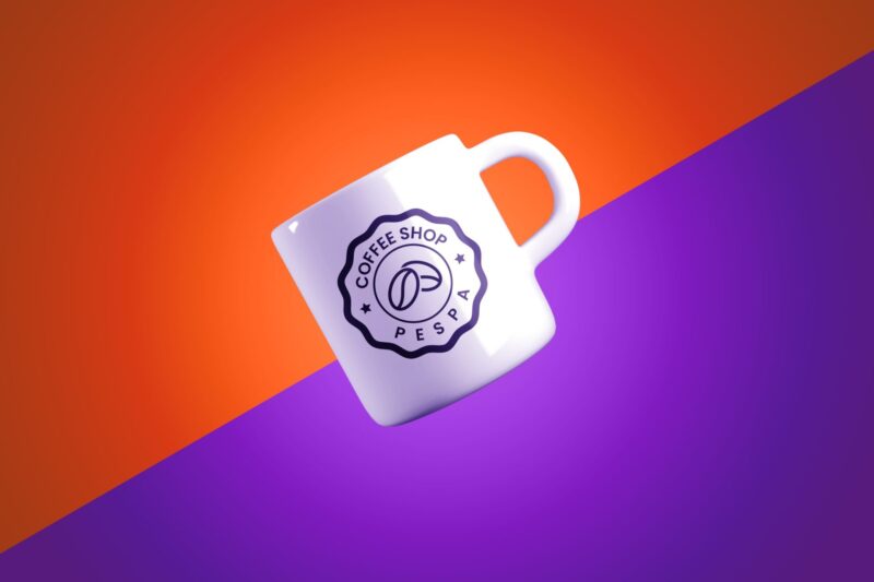 Float Cup Logo Mockup