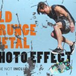 Old Grunge on Metal Photo Effect