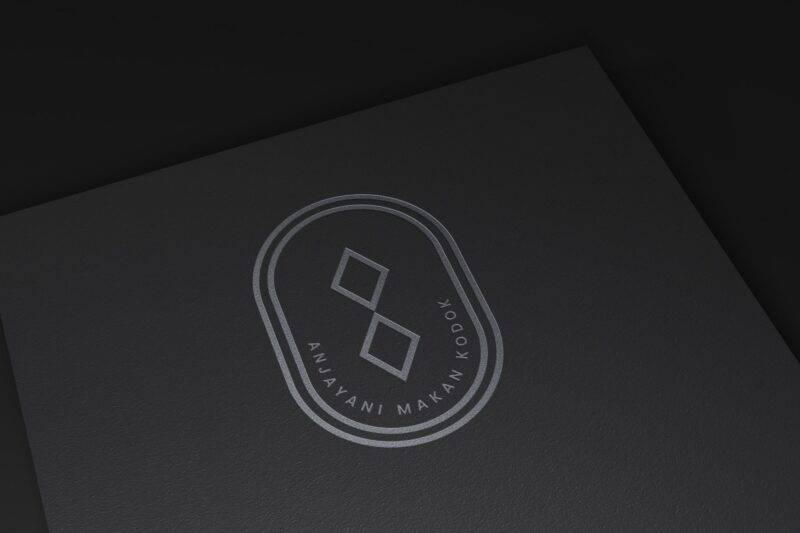 Black Paper with Subtle Debossed Effect Mockup