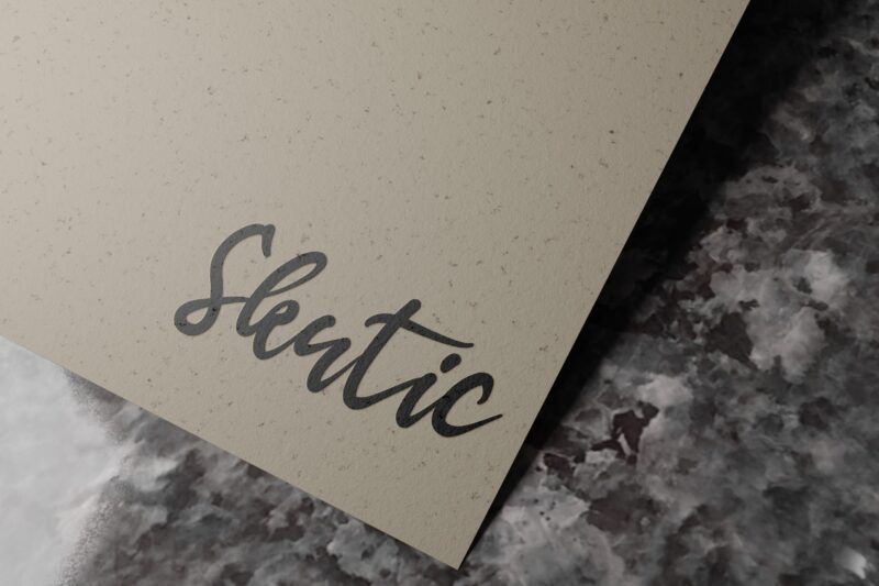 Luxury Paper on Stone Logo Mockup