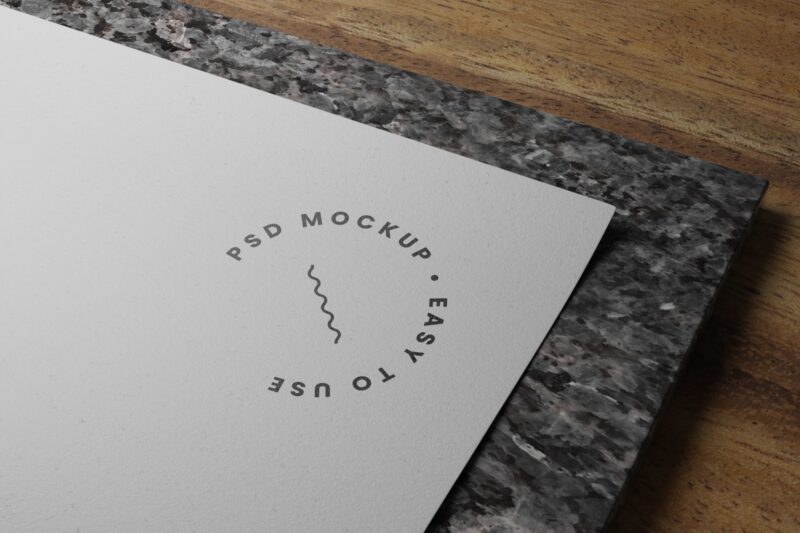 White Paper Logo Mockup