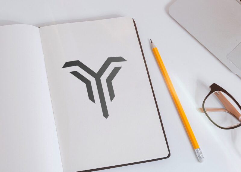 Pencil Sketch Logo Mockup