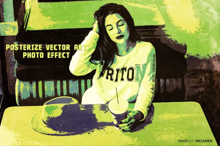 Posterize Vector Art Photo Effect