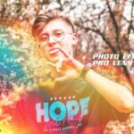 Retro Rainbow Lens Burn Photo Effect
