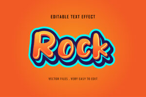 Rock Text Effect