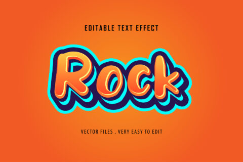 Rock Text Effect