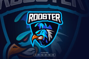 Angry Rooster Esport Logo Template