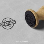 Rubber Stamp Logo Mockup