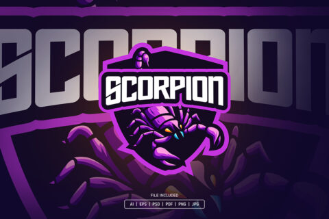 Scorpion Esport Logo Template