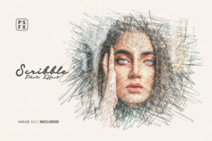 Scribble Photo Effect PSD