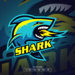 Shark Esport Logo Template