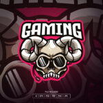 Skull Gaming Esport Logo Template