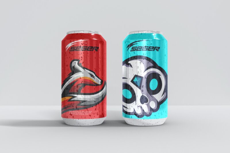 Soda Can Design Mockup