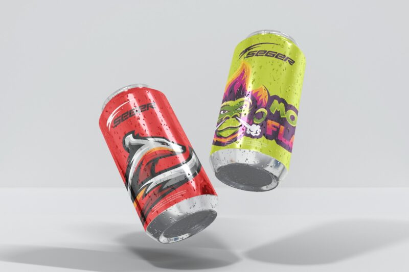 Soda Can Design Mockup