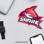 Sticker Mascot Logo Mockup