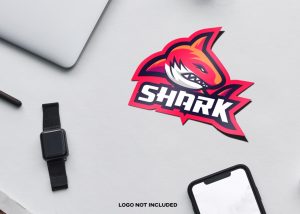 Sticker Mascot Logo Mockup